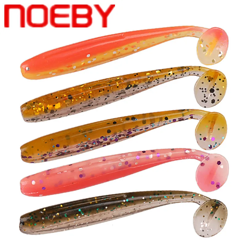 NOEBY S3118 Soft Lure 5cm 7.5cm 9cm Silicone Bait Fishing Iscas Artificiais Pesca Peche T-Tail Swimbait Tackle | Спорт и развлечения