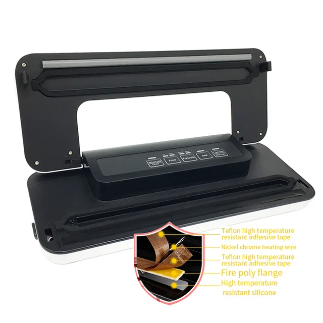 Multifunctional 220V/110V Household Food Vacuum Sealer Packaging Machine Film Sealer Vacuum Packer Including 10Pcs Bags