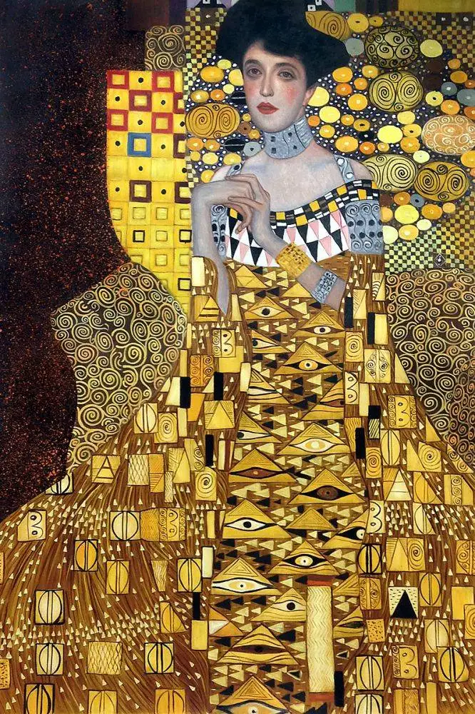 

High quality Oil painting Canvas Reproductions Portrait of Adele Bloch-Bauer 1, 190701 by Gustav Klimt Painting hand painted