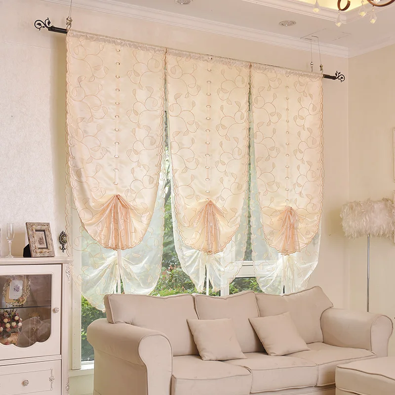 

New Arrival Roman Blinds Short Curtain Curtains For Kitchen Coffee Tulle Yarn Sheer Curtains Curtains For Skylight