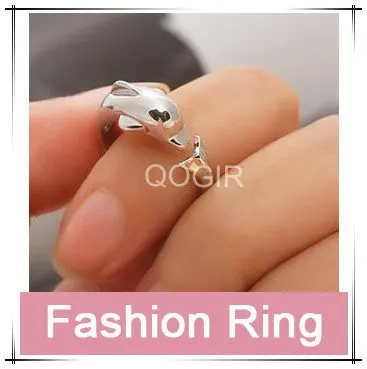 Fashion silver golden copper Lovely Romantic Cute Dolphin Ring LY-6575 | Украшения и аксессуары
