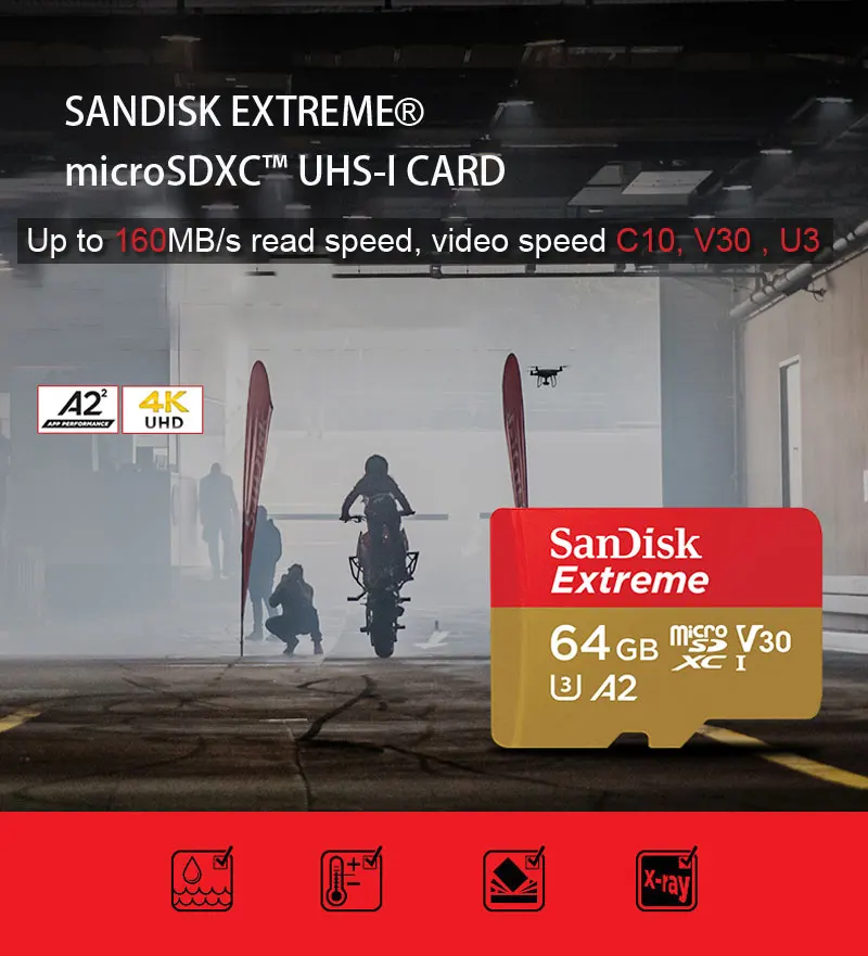 Карта памяти SanDisk U3 128 Гб 64 Гб SDXC Micro SD карта 32 Гб SDHC V30 U3 C10 официальная проверка Microsd для смартфонов/планшетов