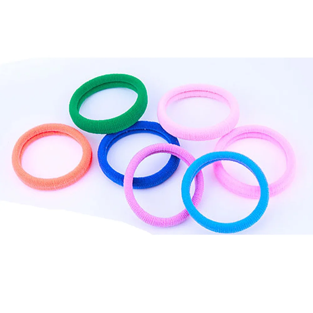 Kids Child Girls High Elastic Soft Hair Rope Candy Color Rubber Band Hair Ring HATZK0005