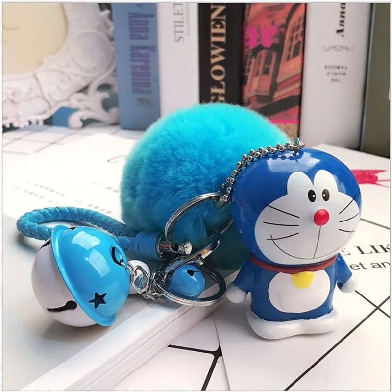 Doraemon - Cute Keychain Pendant with Bell (2 Colors)