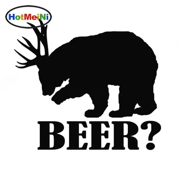 

HotMeiNi Wholesale Car Styling Bear+Deer=Beer wild animal Funny JDM Car Sticker Truck Rear Windshield enthusiasts 13*13 cm