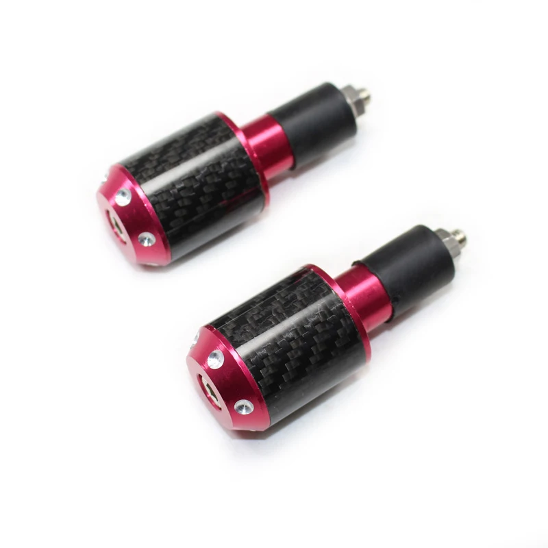 7/" 22 мм углеродное волокно шаблон Универсальный руль мотоцикла акустическая система концы слайдеры с ЧПУ рукоятки руля колпачок вилка слайдер