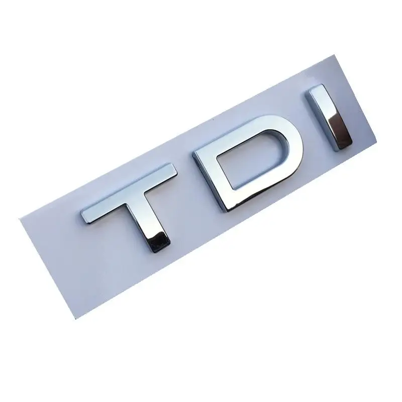 

3D Plastic Chrome Plated TDI Car Sticker Emblem Badge Embleme Emblema Logo