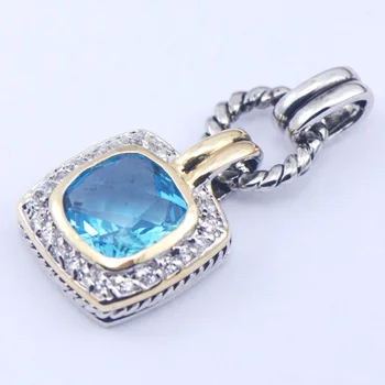 

New Crystal Zircon Woman 925 Sterling Silver Crystal pendant TE363