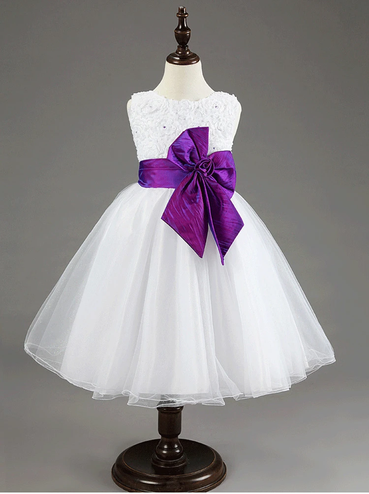 purple little girl dresses
