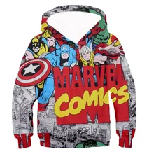 Kids Captain America Cosplay hoodie Marvel Avengers ironman 3D Print Hoodies baby boy superhero Sweatshirt child anime Pullover