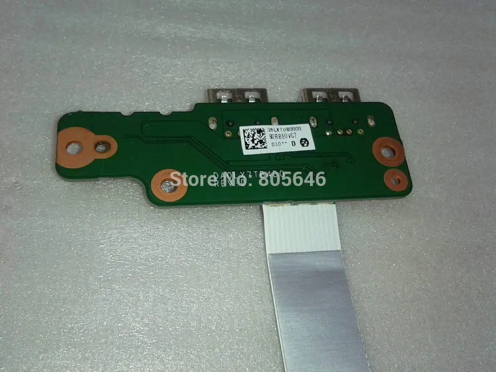 For Pavilion dv7 4000 series laptop USB Port Board DA0LX7TB4D0 36LX7UB0000 With Cablein LCD