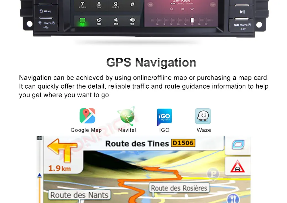 Clearance 2 Din Android 8.1 Car DVD Player For Jeep Grand Cherokee Chrysler 300C Compass Patriot Dodge Sebring GPS Navigation Radio Stereo 25