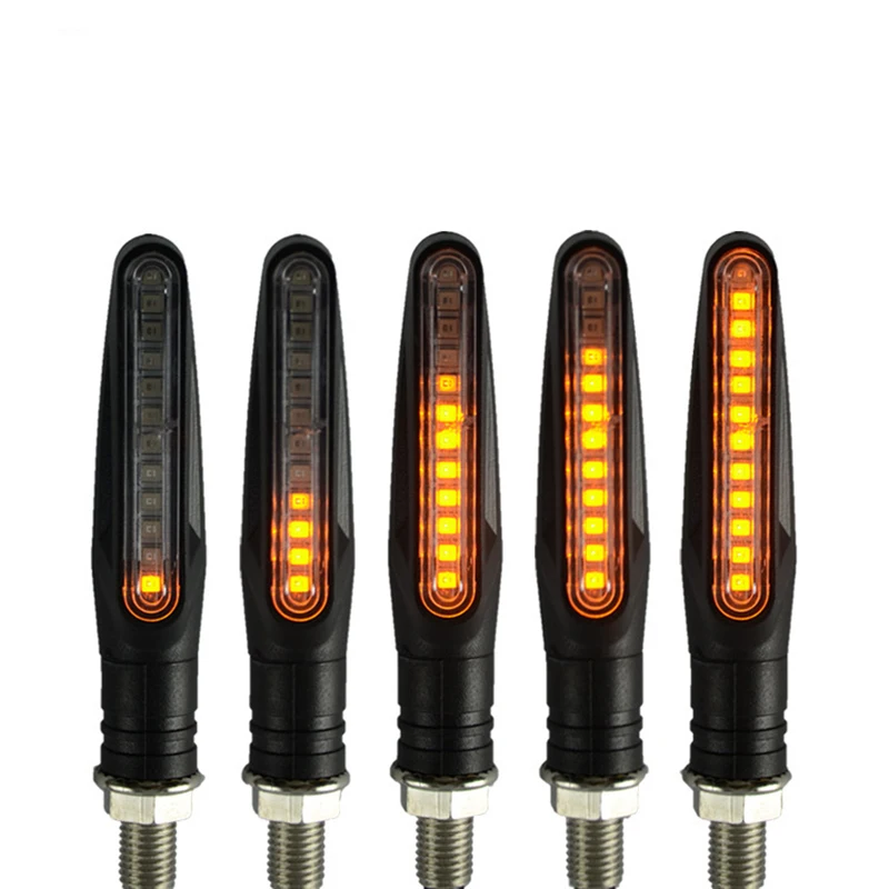 

2018 motorcycle led turn signals motorcycles indicators Universal flowing water flicker indicate turn signal light Amber lamp