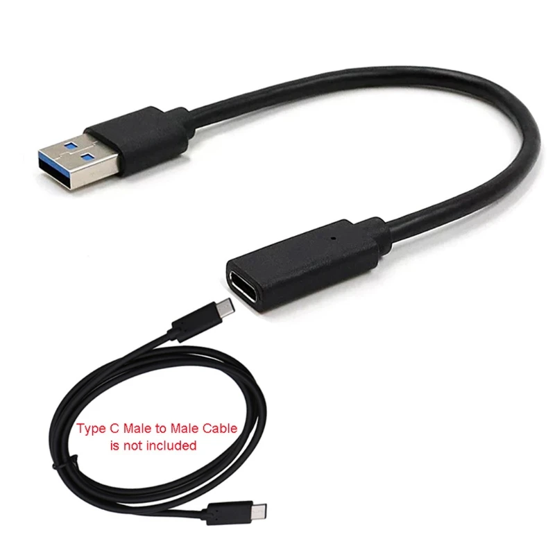 USB 3,1 Тип C Женский к USB 3,0 Мужской Кабель-адаптер для Macbook Android телефон