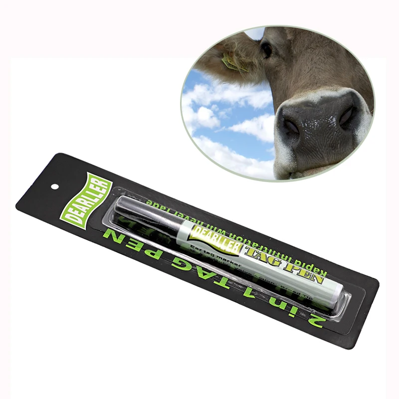 

Farm Animal Ear Tag Marking Pen for Cow/Cattle/Goat/Sheep Ear Tag Use Ear Tags Marker Pen permanently clear Farming equipment