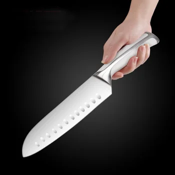 

1Pcs Chef Knife Japanese Kitchen Knife High Carbon Stainless Steel Meat Santoku Knife Professional Chef Knives