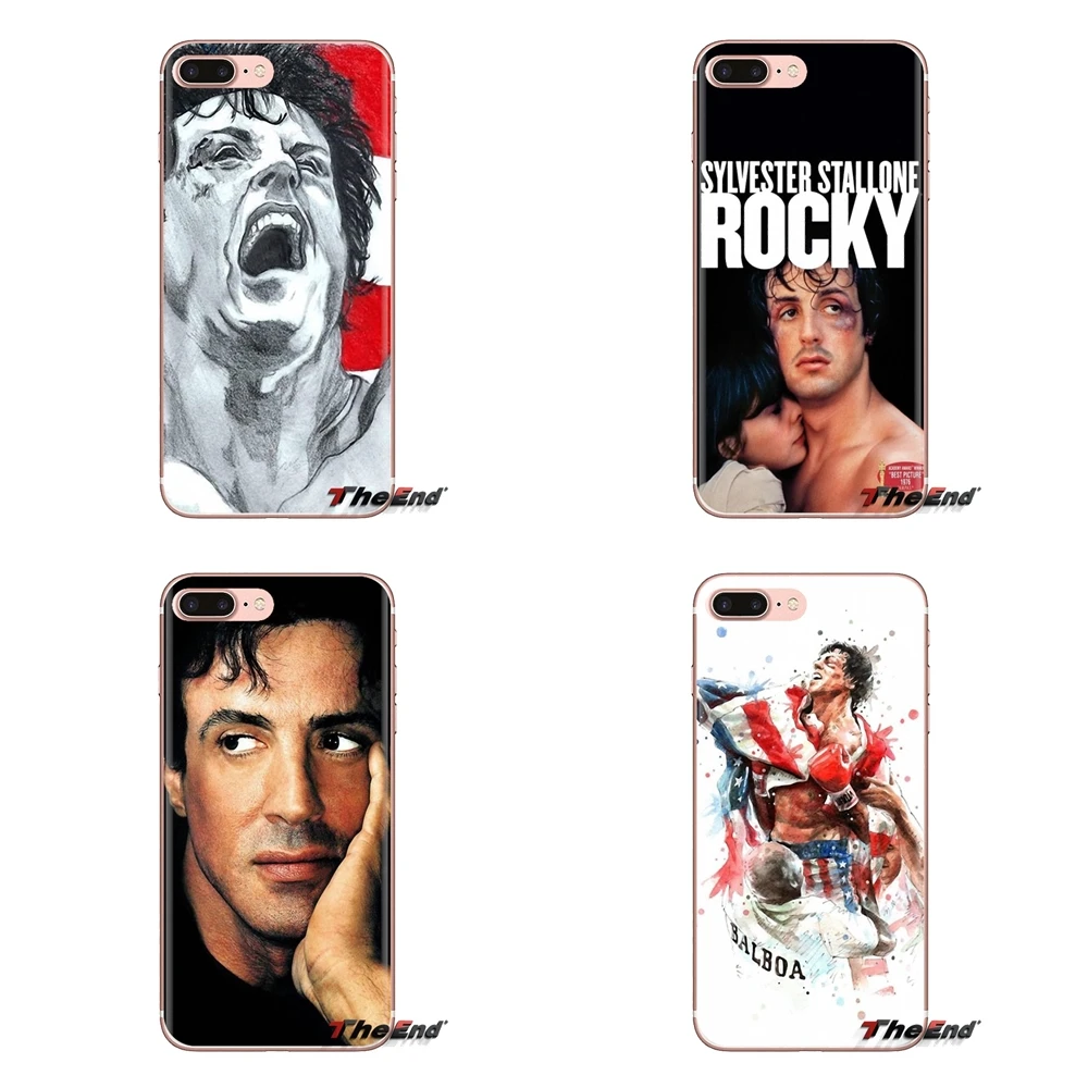 

For LG Spirit Motorola Moto X4 E4 E5 G5 G5S G6 Z Z2 Z3 G2 G3 C Play Plus Mini Transparent TPU Housing rocky balboa boxing figure