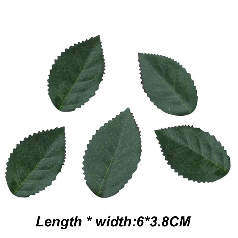 100PCS A variety Of Fake Green Leaves,Artificial Silk Flower Leaf,Wedding Decorations Supplies