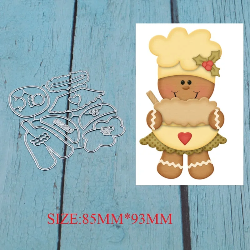 

Christmas Doll model Metal Cutting Dies Stencil for DIY Scrapbooking Photo Album Embossing Paper Cards Making Decorative Crafts