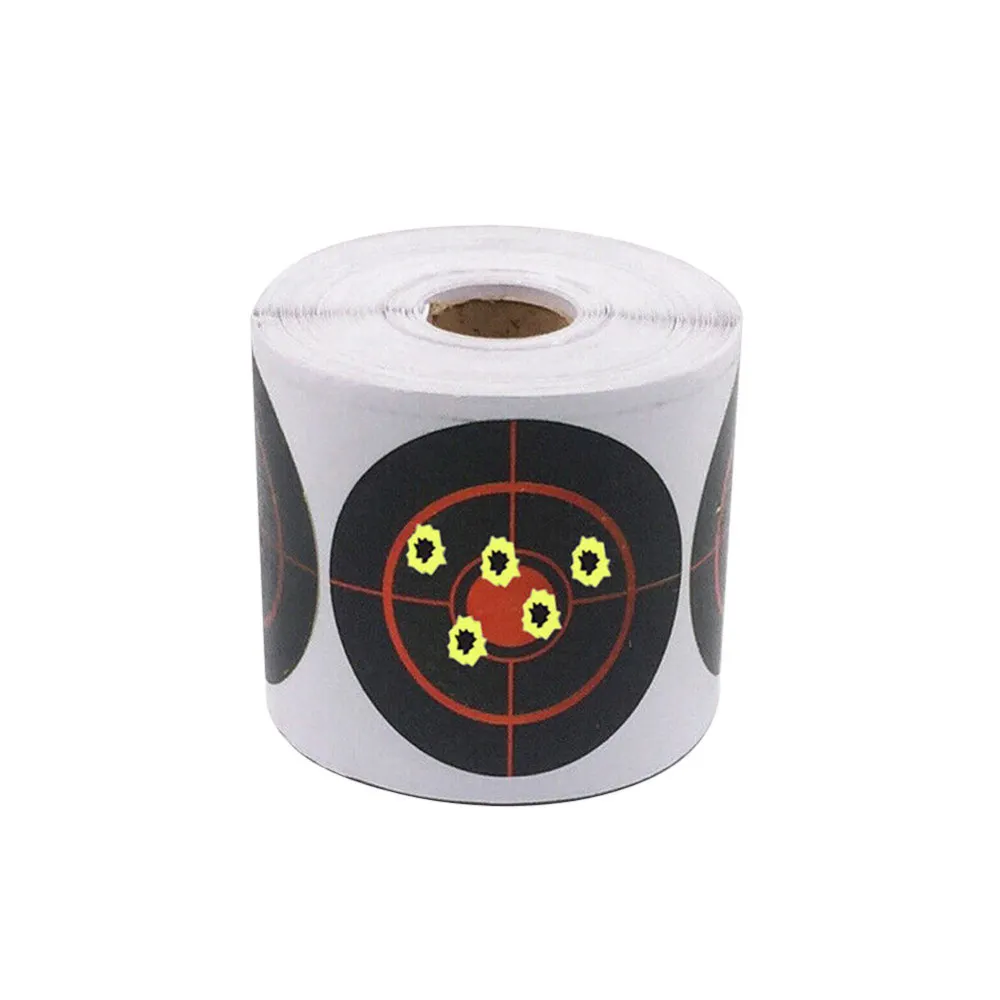 250pcs/Roll Shooting Adhesive Targets Splatter Reactive Target Sticker 7.5cm