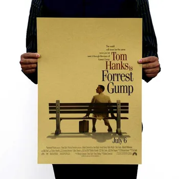

Forrest Gump Inspirational Movies Kraft Paper Posters Mural Decoration Vintage Film Poster
