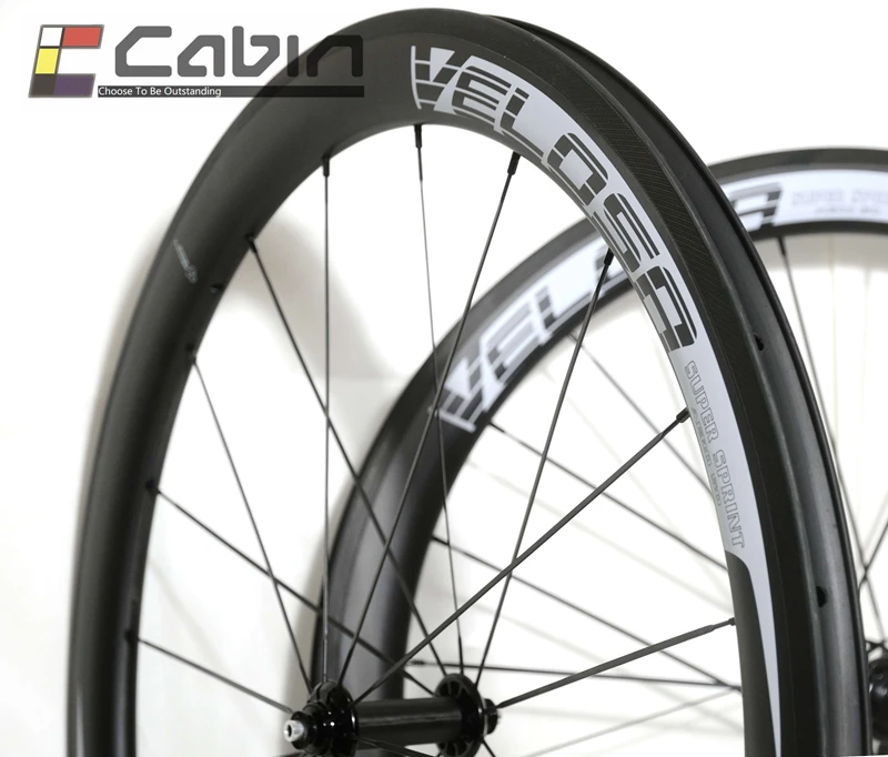 Velosa supreme клинчер для велосипеда/трубчатые заднее колесо из углеродного материала, легкий вес 700C колесо для дорожного байка, только 650 г