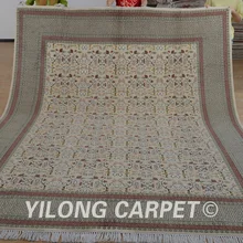 Yilong 8'x10' под старину Ковер hereke бежевый изысканный Ручная работа; вязаное; шерстяное турецкий ковер(1329