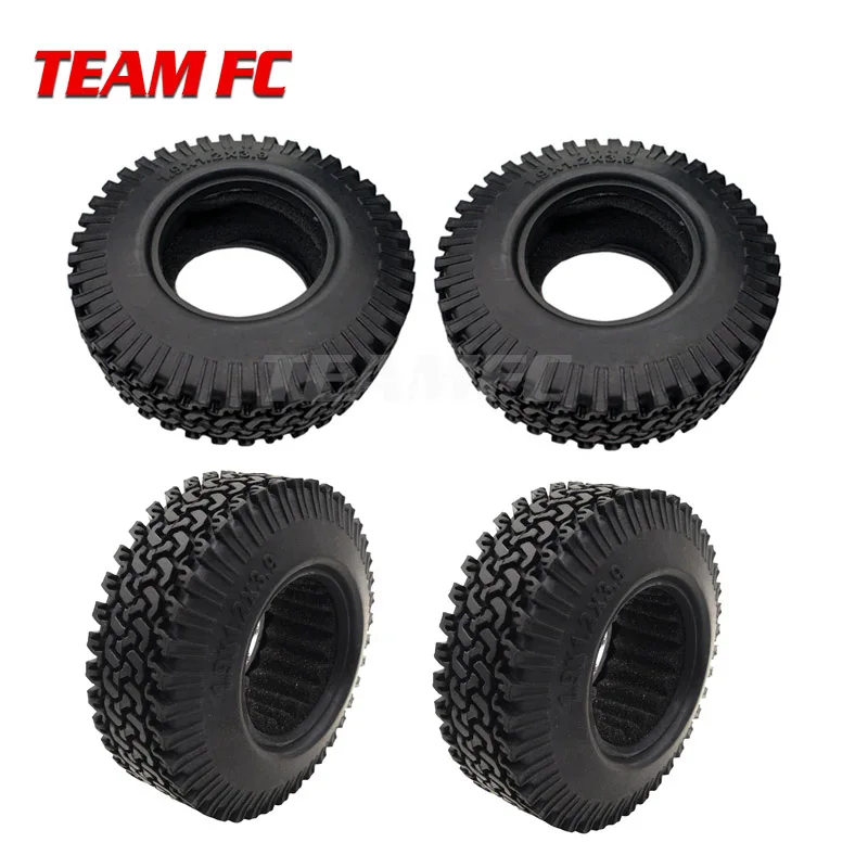 4 шт. RC 1:10 гусеничный Beadlock колеса шины 1,9 дюймов резиновые колеса шины 98 мм шины для RC автомобиля Tamiya грузовик осевой SCX10 S347 - Цвет: 4pcs