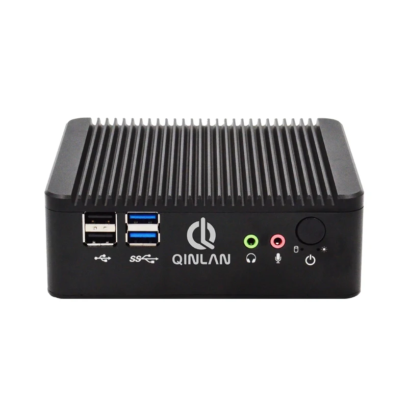 QINLAN Fanless Intel Celeron Mini PC J1900 Quad Core 2 0GHz Windows7 8 10 Linux Mini