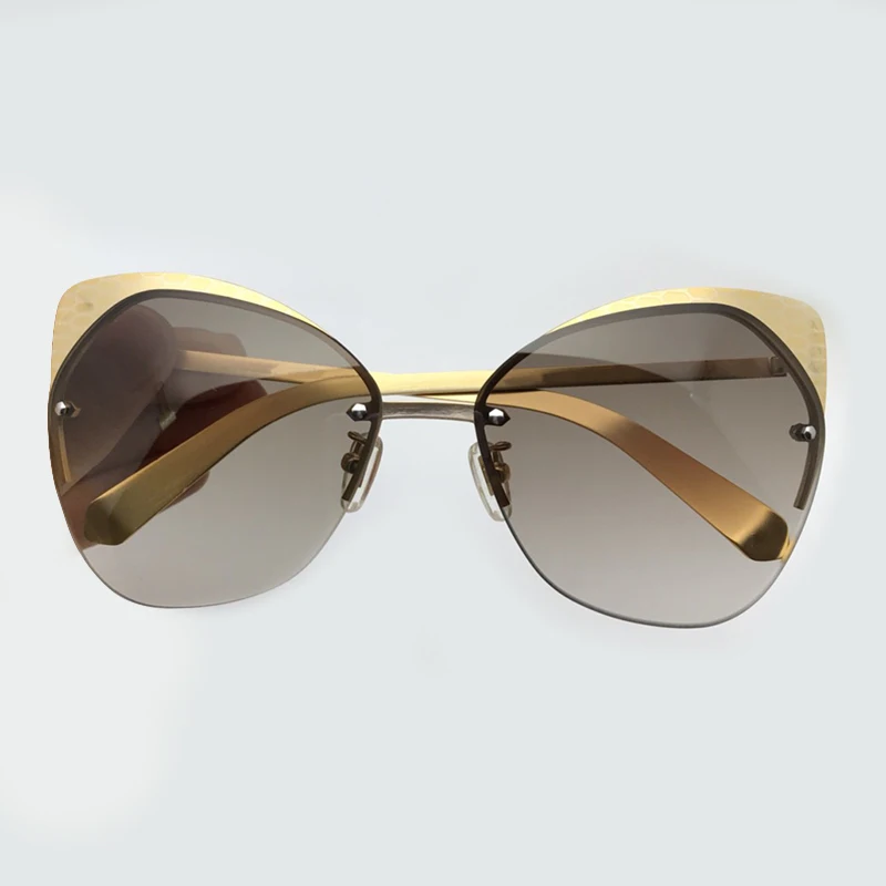 Cat Rahmen no Mode no Marke Mit no De 4 Oculos Hohe Qualität 2019 Sonnenbrille 2 Feminino Sol Eye 3 Box No Metall Luxus 1 Designer Frauen Brillen qxEx1YpP