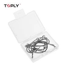 TOPLY 10 шт. рыболовные крючки из нержавеющей стали 5/0 рыболовные крючки для трикура лептура червя пруда рыбы приманки держатель