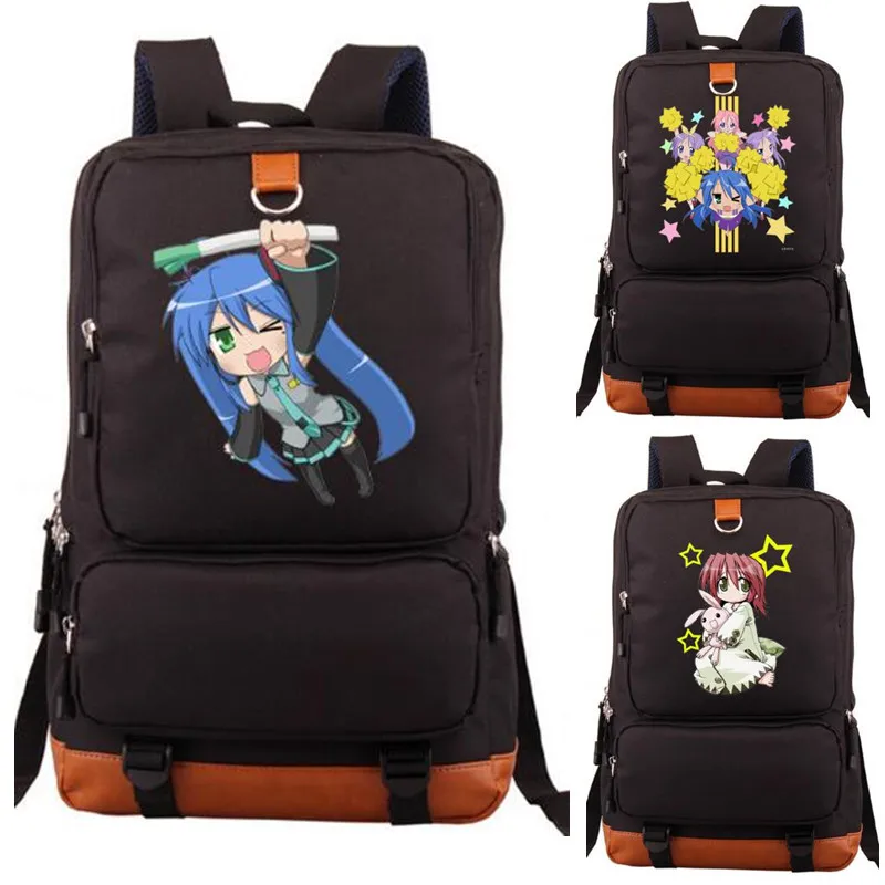 Lucky Star Hatsune Miku SPN Backpack Casual Bag Teenagers Men Women's