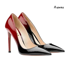 Aiyoway Women Shoes Ladies Autumn Spring Pointed Toe High Heels Pumps Gradient Clubwear Party Shoes Slip On Big Size Thin Heels Aiyoway Women Shoes Ladies Autumn Spring Pointed Toe High Heels Pumps Gradient Clubwear Party Shoes Slip On Big Size Thin Heels