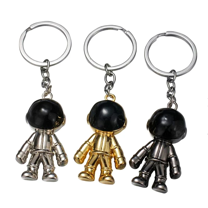 New Design 3D DIY Spaceman Keychain Astronaut Llavero Car Brelok Meaningful Gift For Children Metal Material Chaveiro Space suit | Украшения