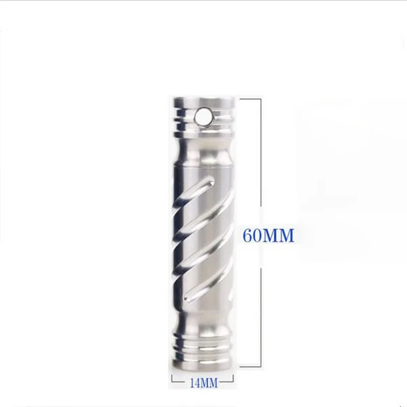 Pure titanium alloy waterproof warehouse high-end portable small pills box mini sealed cans outdoor EDC storage medicine bottle