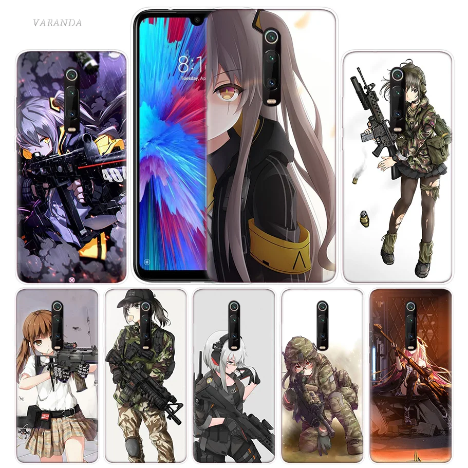 

Girls Frontline Case for Xiaomi Redmi Note 7 7S K20 Y3 GO S2 6 6A 7A 5 Pro MI Play A1 A2 8 Lite Poco F1 Silicone Anime Phone Bag