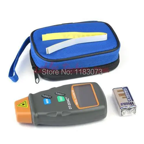 Digital Laser Tachometer 2.5-100000 RPM Electronic Photo Tachometer Precise Non Contact RPM Tach DT-2234C+With Reflecting Tape Digital Laser Tachometer 2.5-100000 RPM Electronic Photo Tachometer Precise Non Contact RPM Tach DT-2234C+With Reflecting Tape