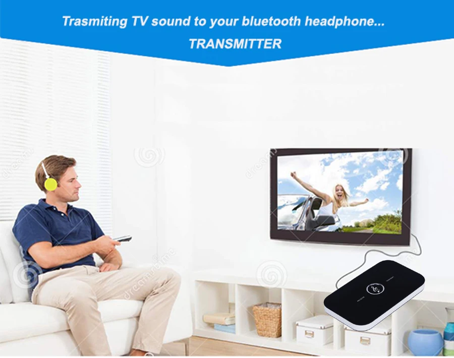 Hi-fi 2 в 1 Bluetooth 4,1 аудио передатчик приемник Беспроводной A2DP Bluetooth аудио адаптер 3,5 мм аудио плеер Aux для дома ТВ