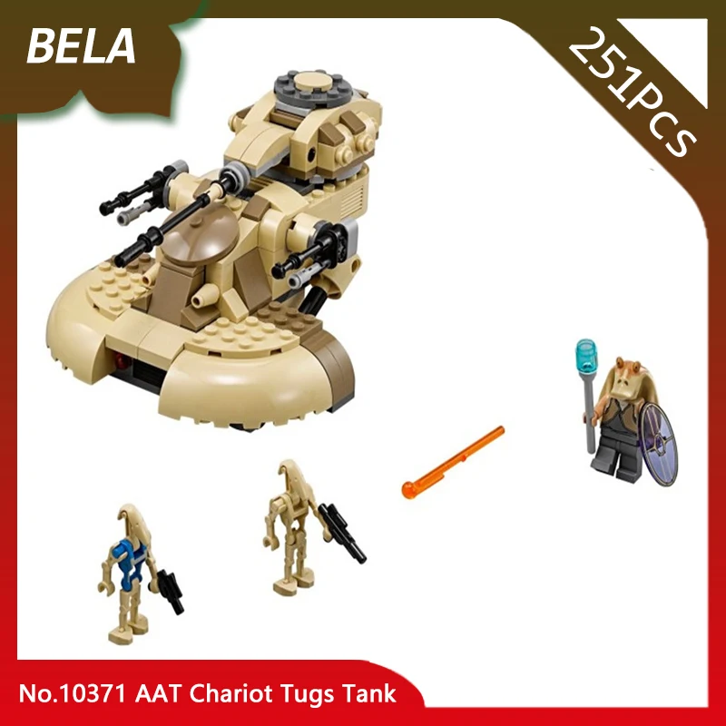 

Bela 10371 251pcs Star Series Wars AAT Chariot Tugs Tank Model Building Blocks Set Compatible with Legoings