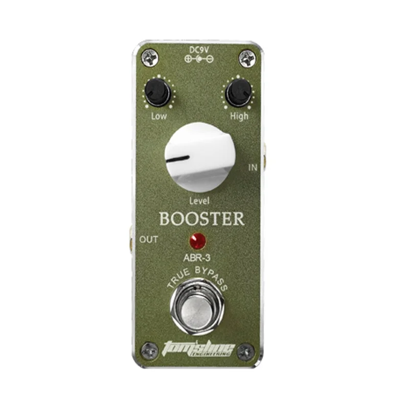 Tomsline Pedal Booster Guitar Effect Pedal Bass Treble Level Truebypass