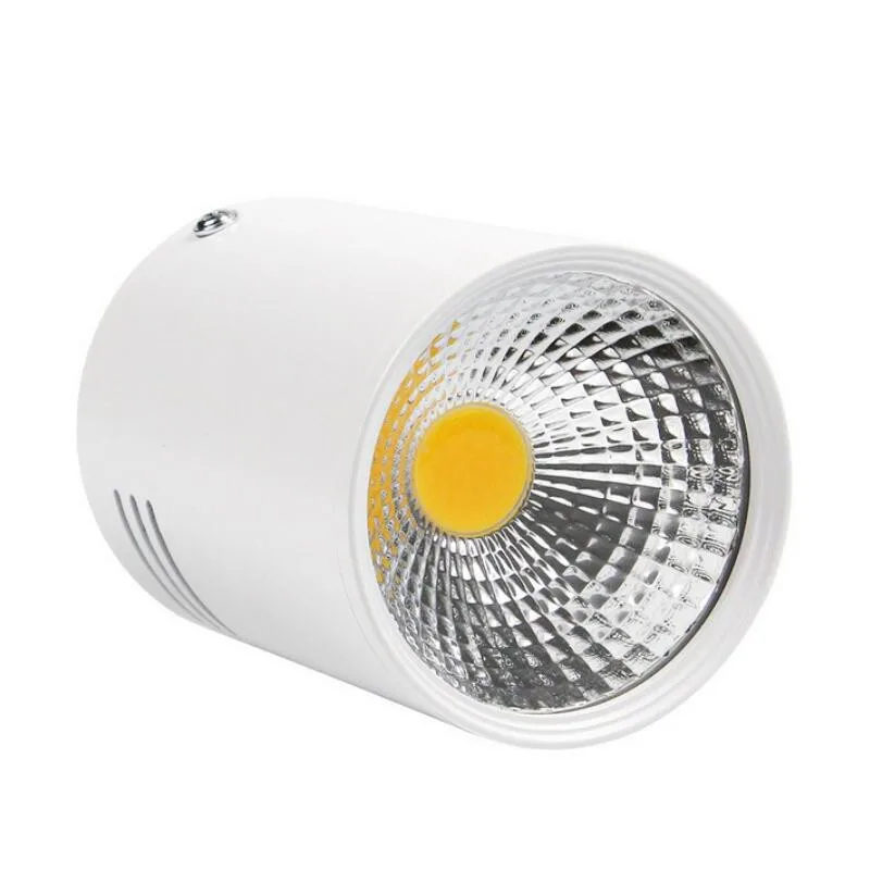 

Surface Mounted Dimmable LED Downlight COB 9W 12W LED Down Lights Ceiling lamp White/Black Housing Color