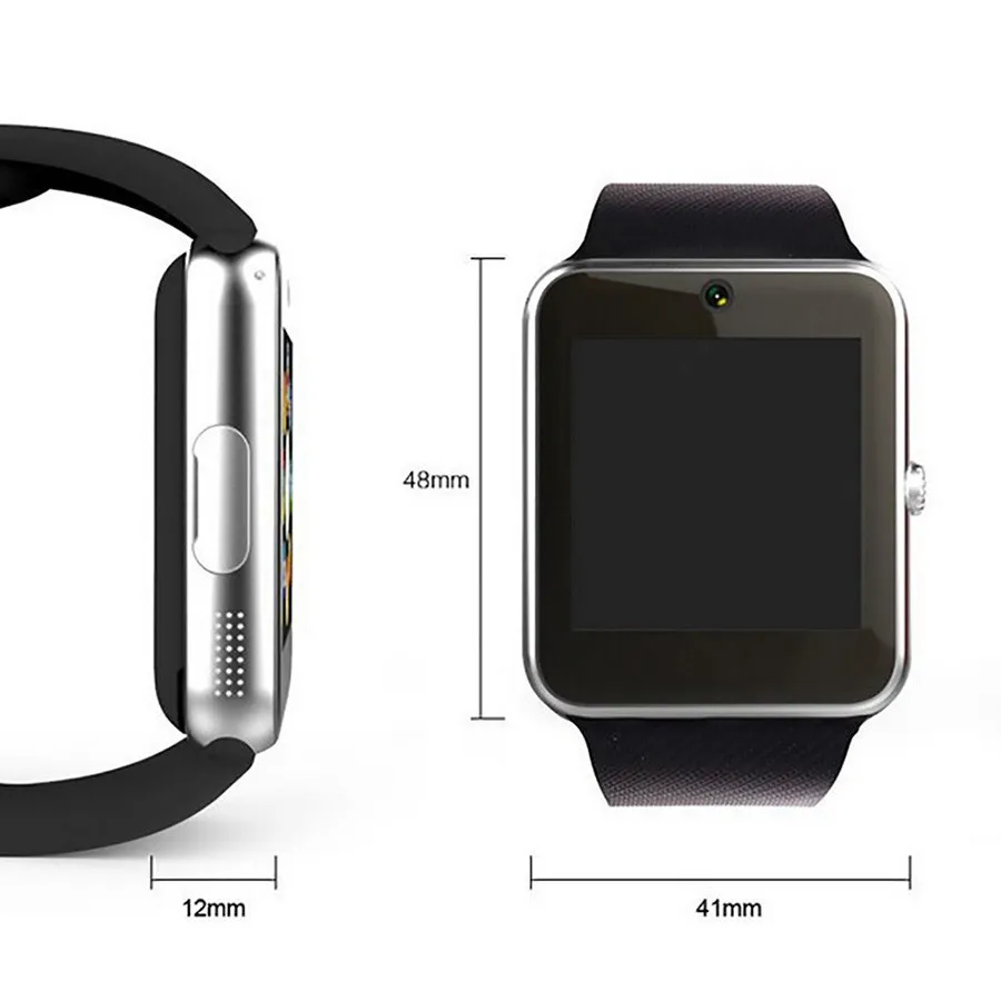 Bluetooth умные часы для мужчин GT08 с сенсорным экраном большая батарея поддержка TF sim-карта камера для IOS iPhone Android телефон amazfit для мужчин
