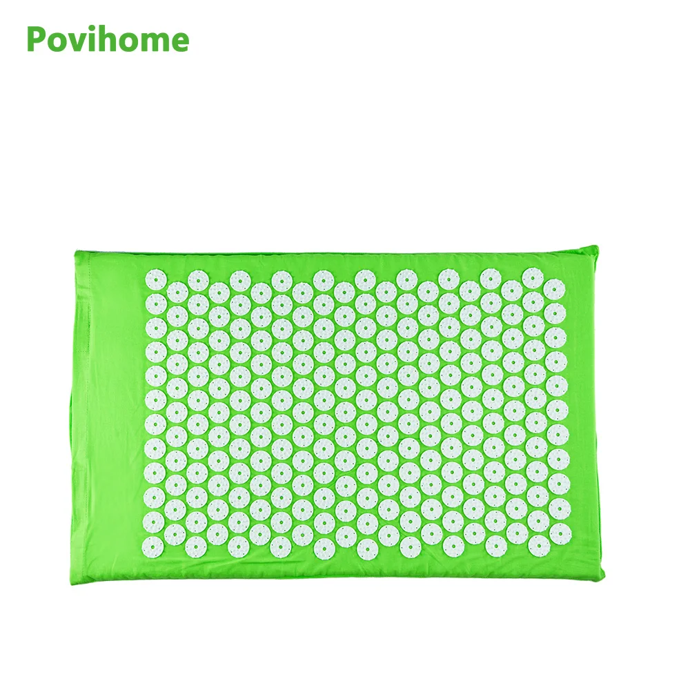 Acupressure Yoga Body Massage Mat Acupuncture Massager Cushion for Shakti Back Pain Relief (Size appro.68*42cm) C11417 Acupressure Yoga Body Massage Mat Acupuncture Massager Cushion for Shakti Back Pain Relief (Size appro.68*42cm) C11417