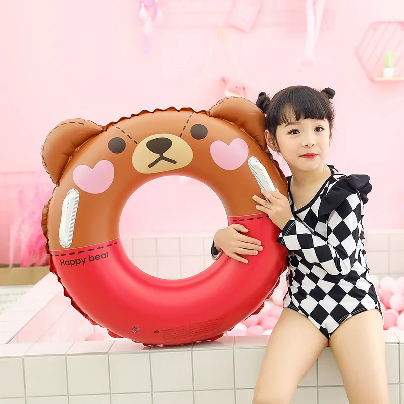 

Rooxin Baby Float Pool Swimming Ring Rabbit Mouse Inflatable Swimming Circle Kids Pool Party Toys Summer Floating Ring Seat