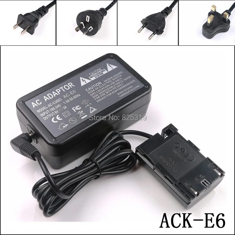 ACK E6 + DR E6 ACKE6 ACK E6 AC Power Adapter Kit for Canon Digital SLR