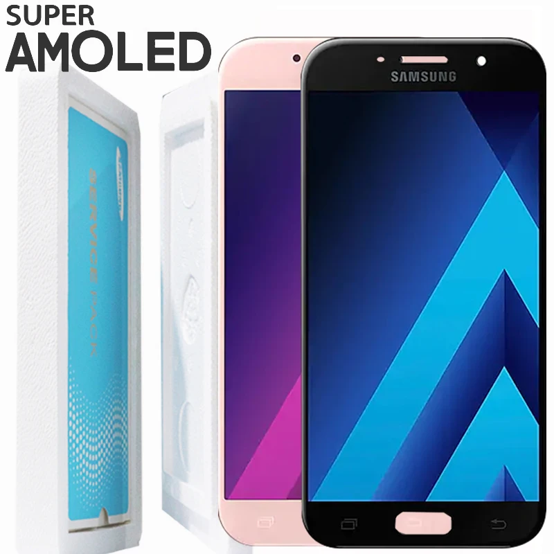 

ORIGINAL 5.2" Display SUPER AMOLED LCD with frame for SAMSUNG Galaxy A5 2017 A520 A520F Touch Screen Digitizer Assembly