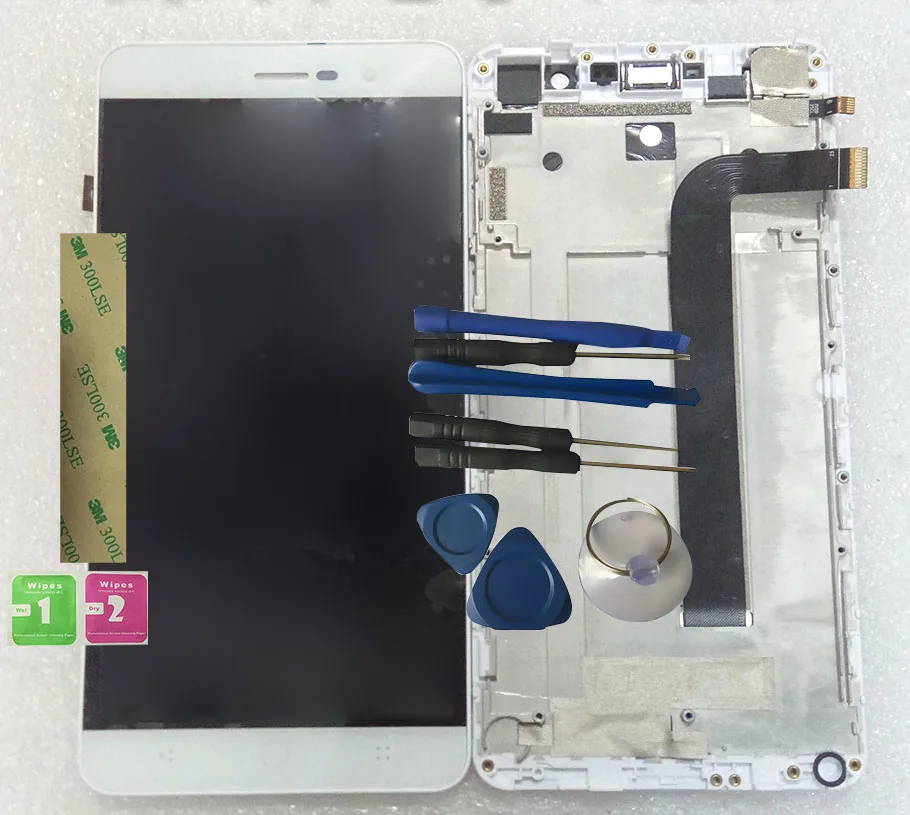 

New For TCL P606L LCD Display With Touch Screen With Frame Digitizer Replacement With Tools+3M Sticker