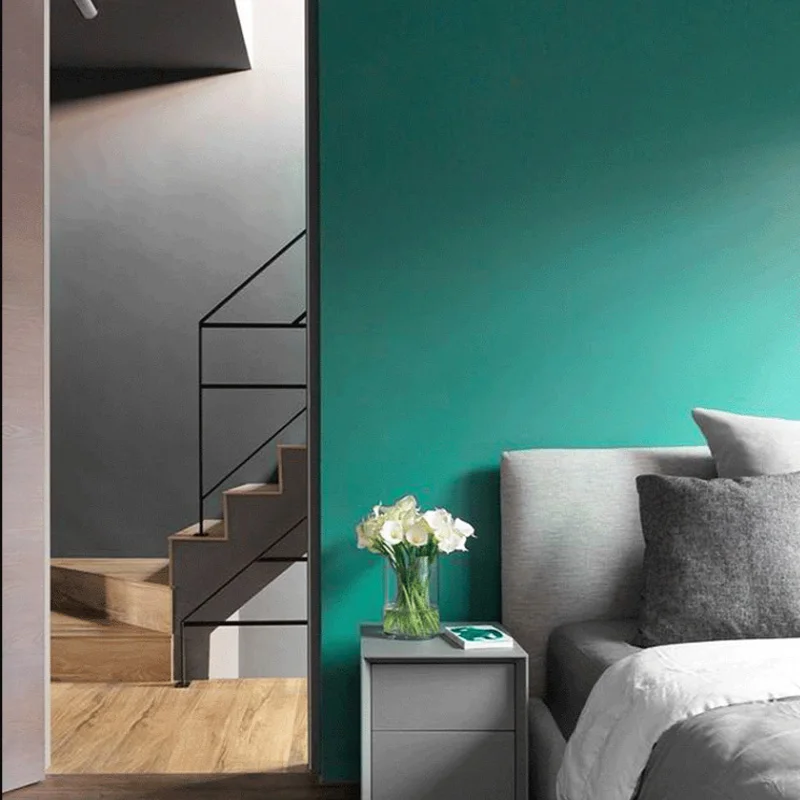 Павлин синий скандинавские обои домашний декор однотонный цвет Ins Зеленый Обои рулон для гостиной спальни украшения стен