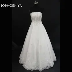 Новое поступление трапециевидной формы свадебные платья 2019 Vestido de noiva полный бисер невесты свадебное платье bruidsjurken Свадебные платья Casamento