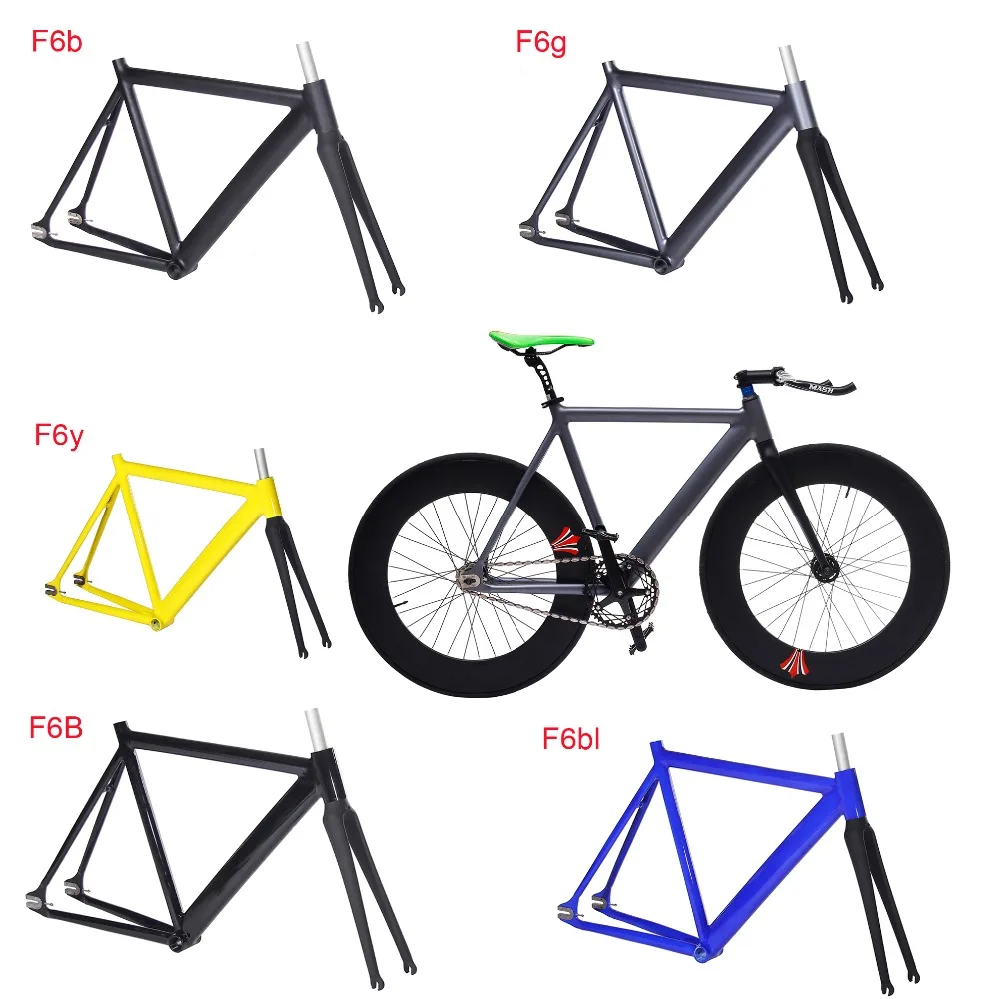 Clearance Fixed Gear Bike 54cm single speed bike Smooth Welding frame DIY color Aluminum alloy Customize Track Bicycle 700C wheel 15